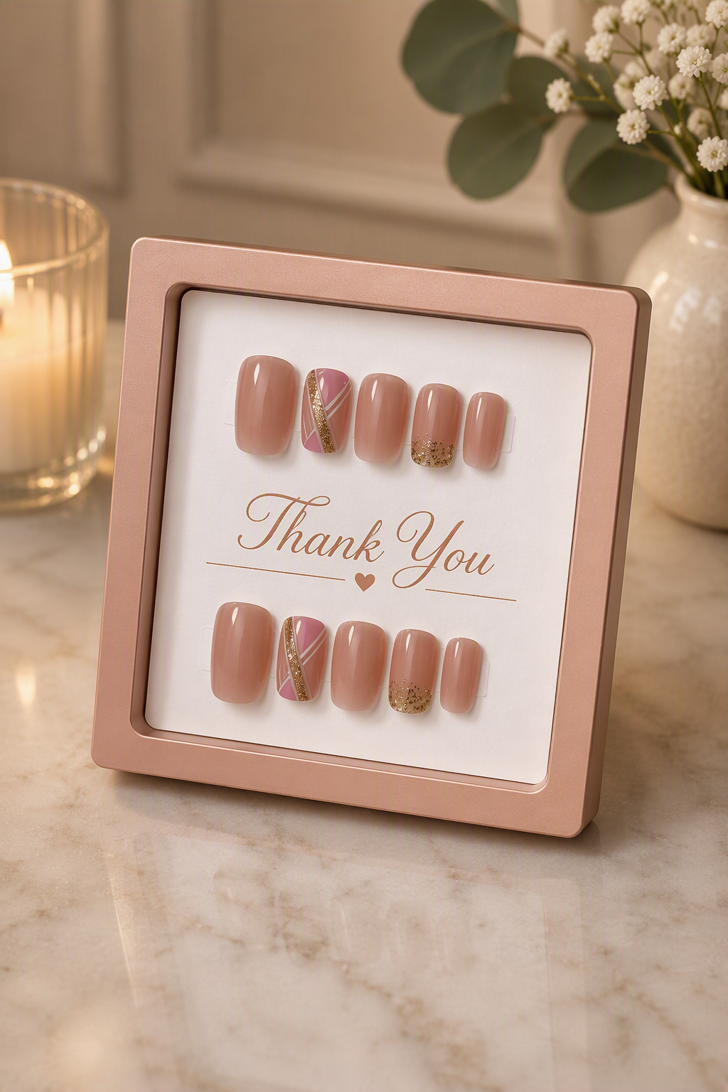 Rose Gold Reverie Press-On Nails