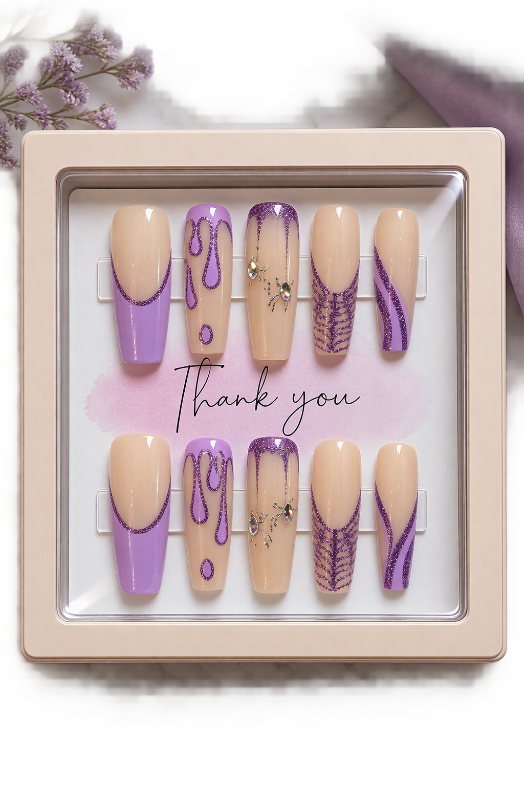 Moonlit Lilac Press-On Nails