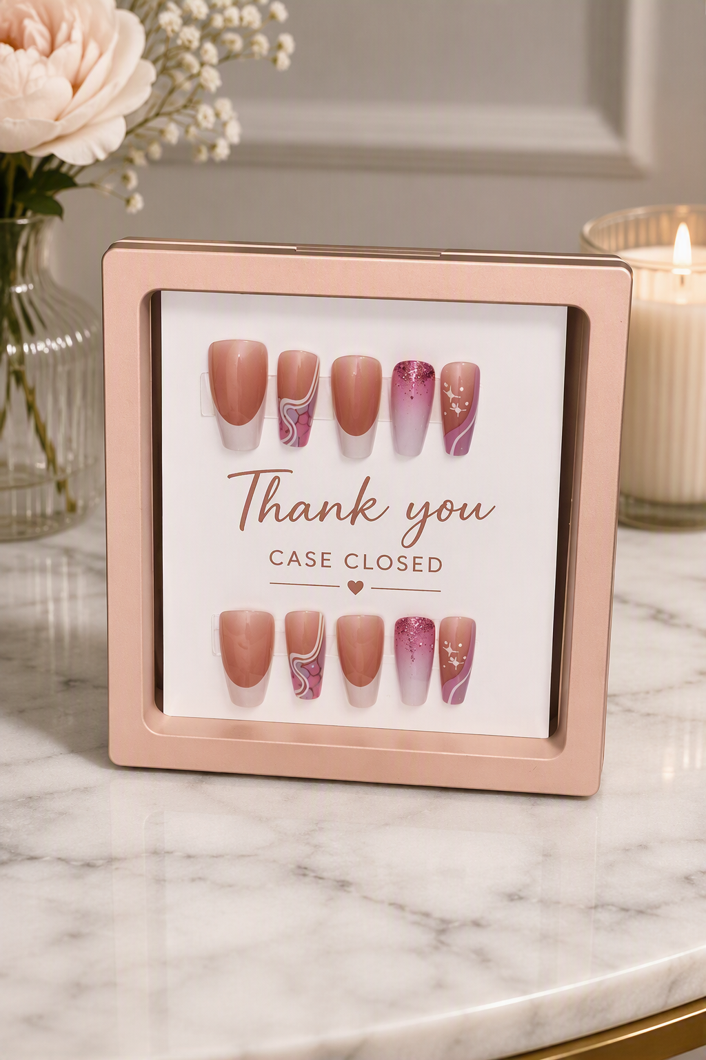 Stardust Blush Press-On Nails