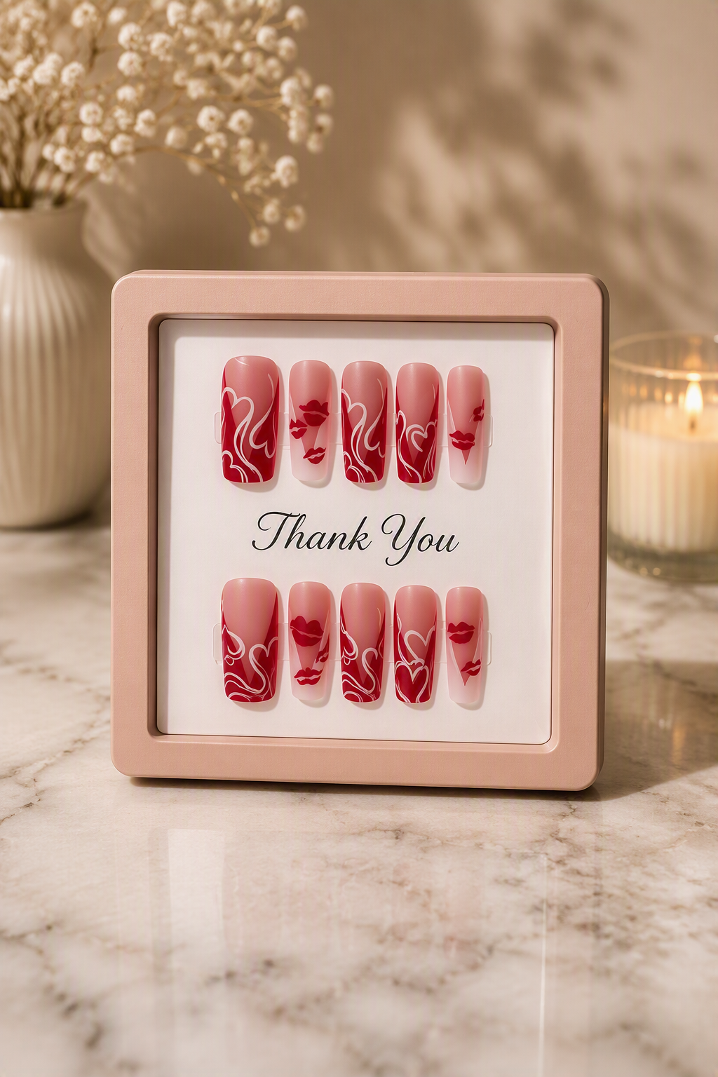 Velvet Kisses press-on nails