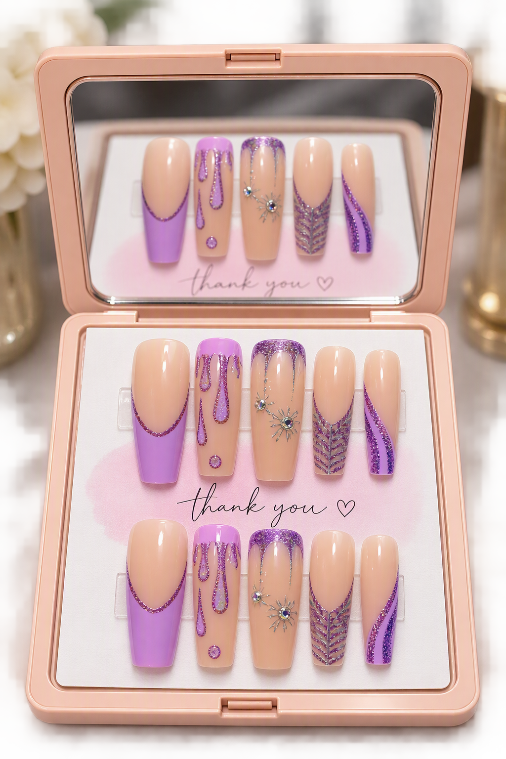 Moonlit Lilac Press-On Nails