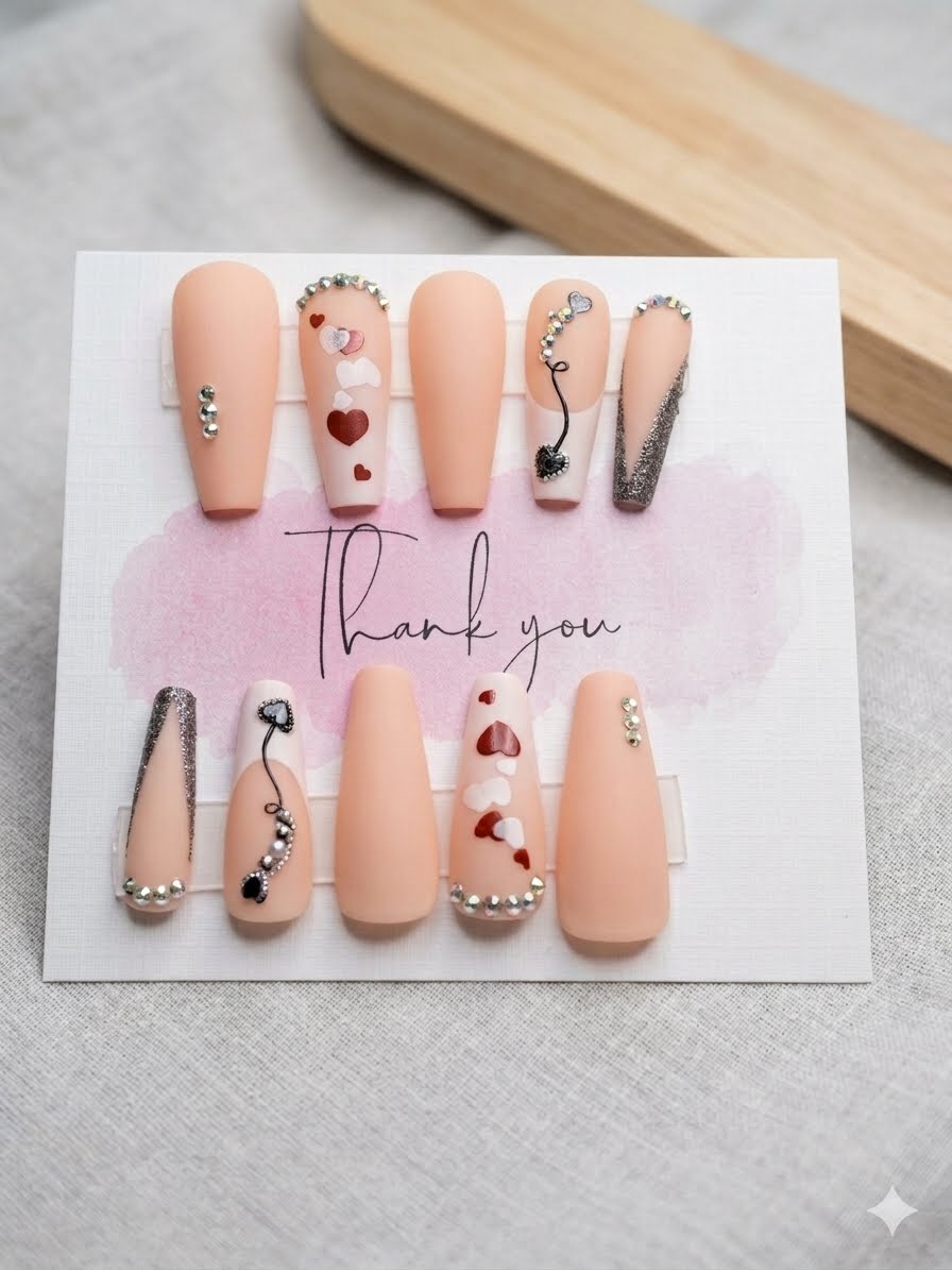 Heartstrings Press-On Nails