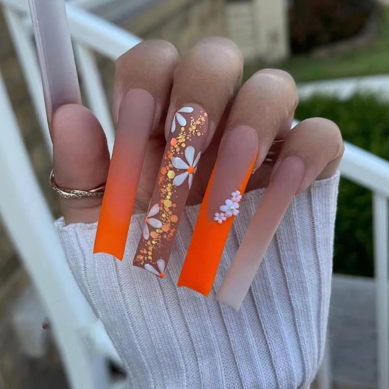 Daisy Ombré Press-On Nails