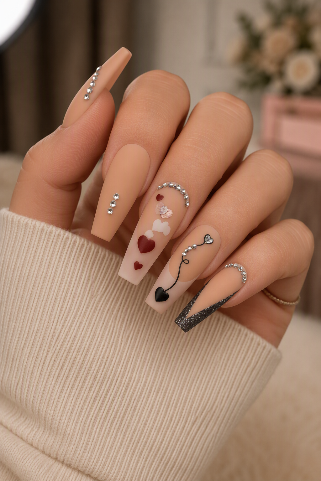 Heartstrings Press-On Nails
