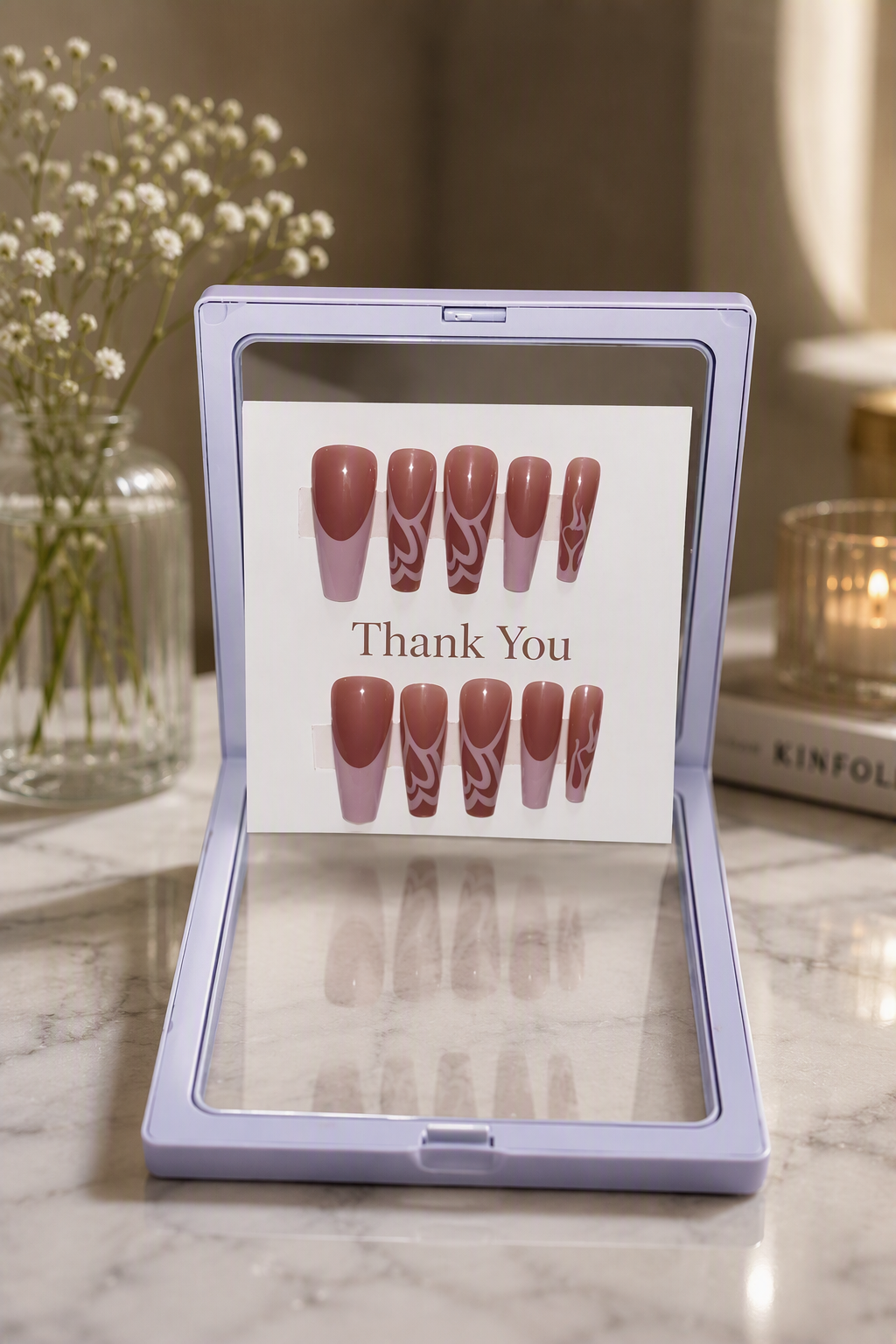 Love Letter Latte Press-On Nails