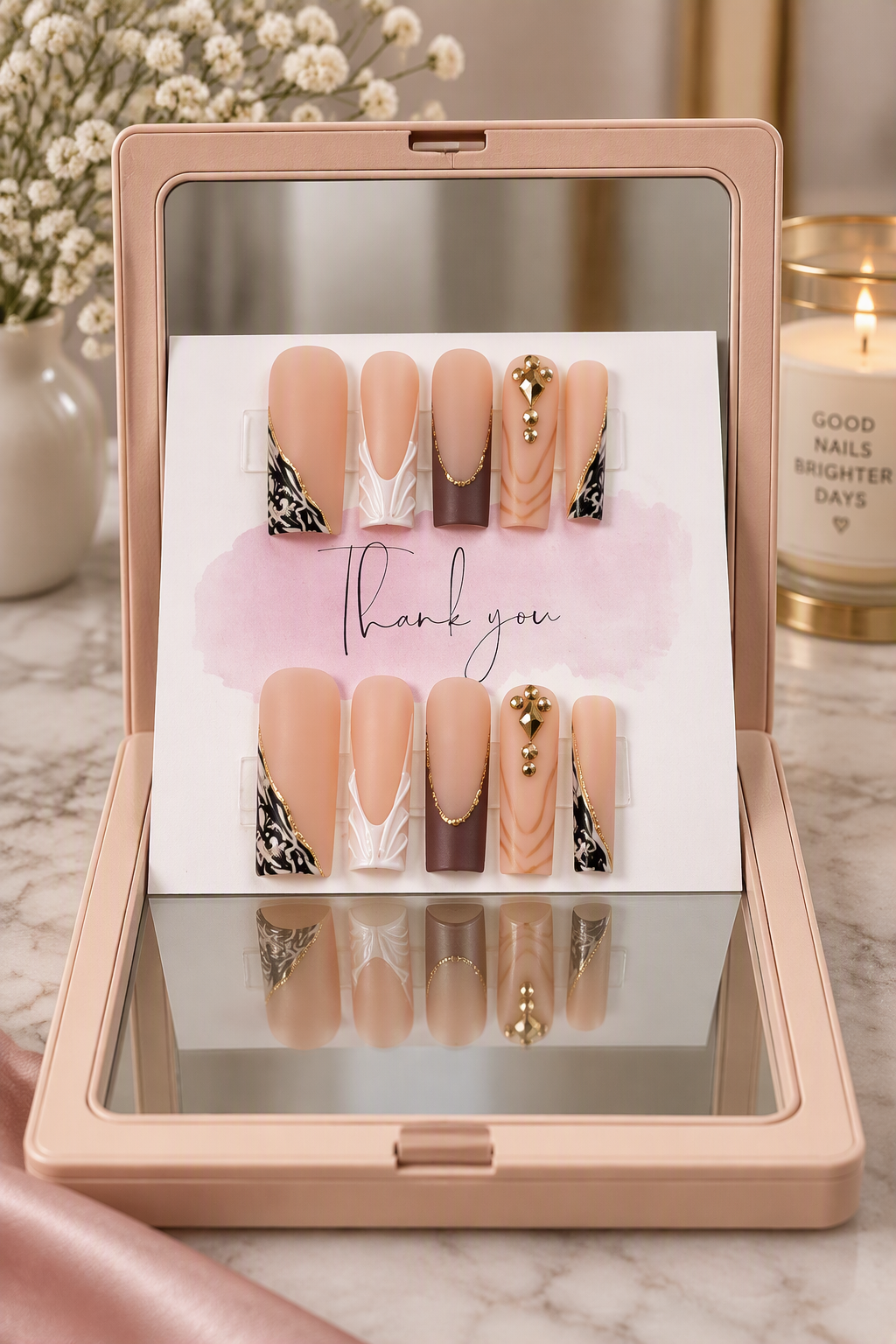 Blush & Bijou Press-On Nails