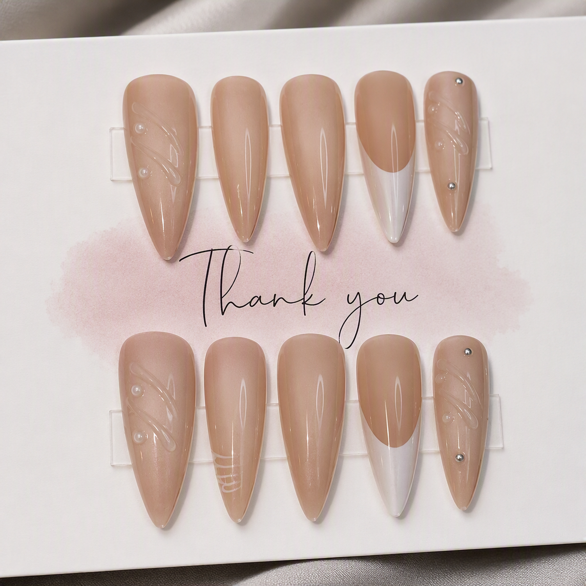 Pearls & Promises Press-On Nail Set