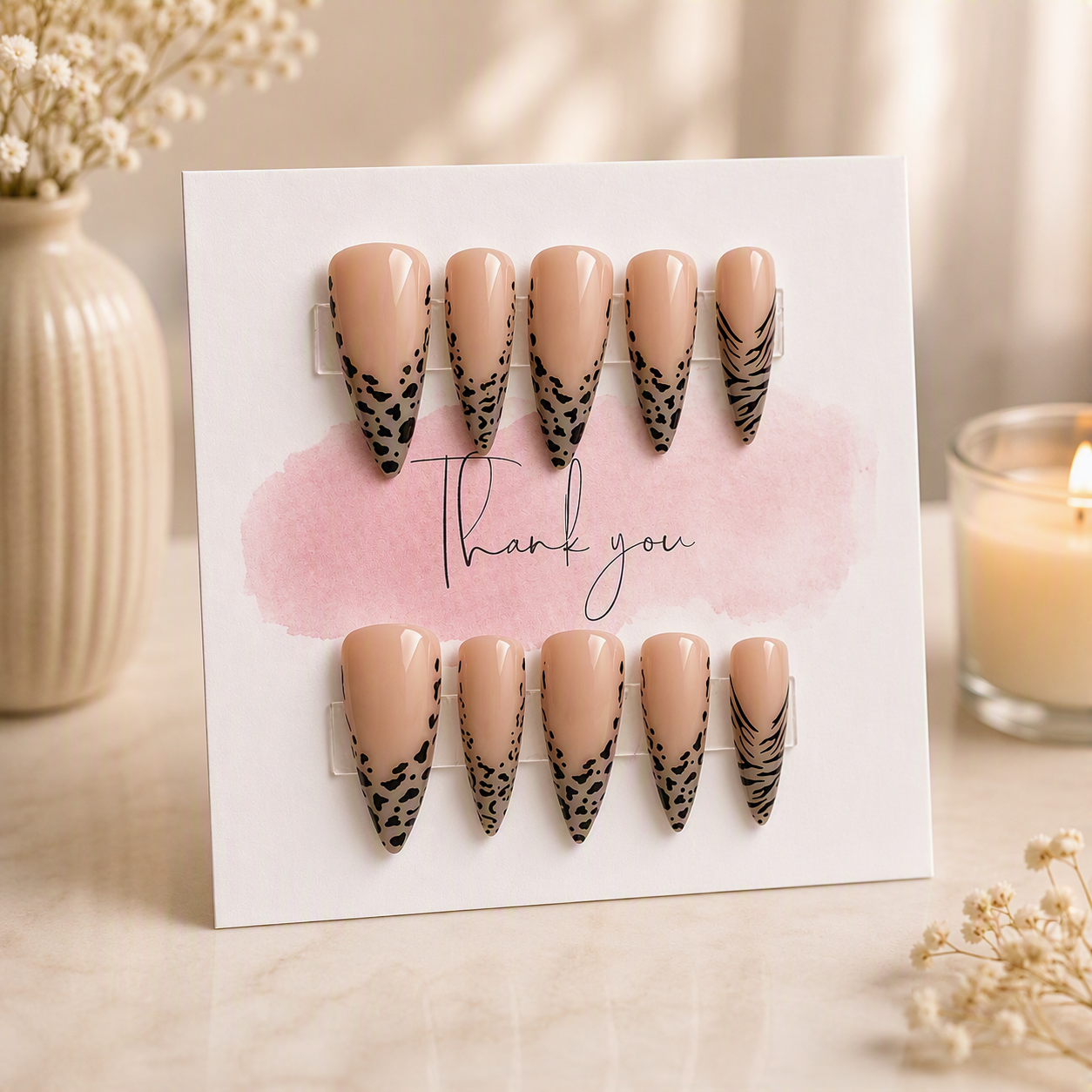 Safari Chic Press-On Nail Set