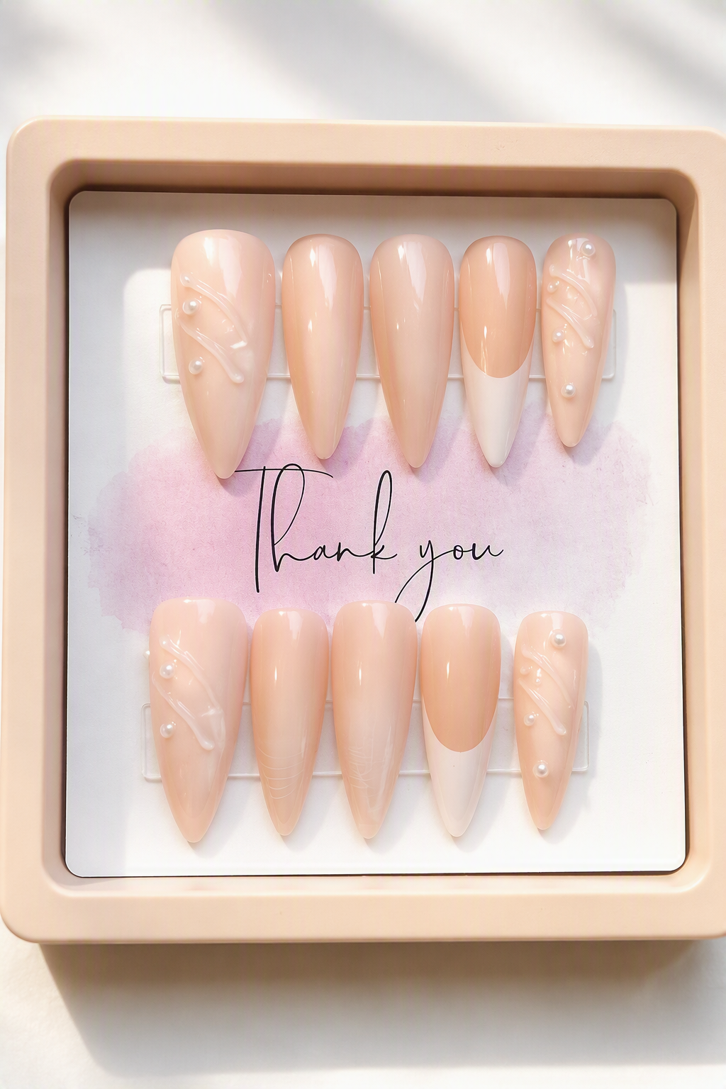 Pearls & Promises Press-On Nail Set