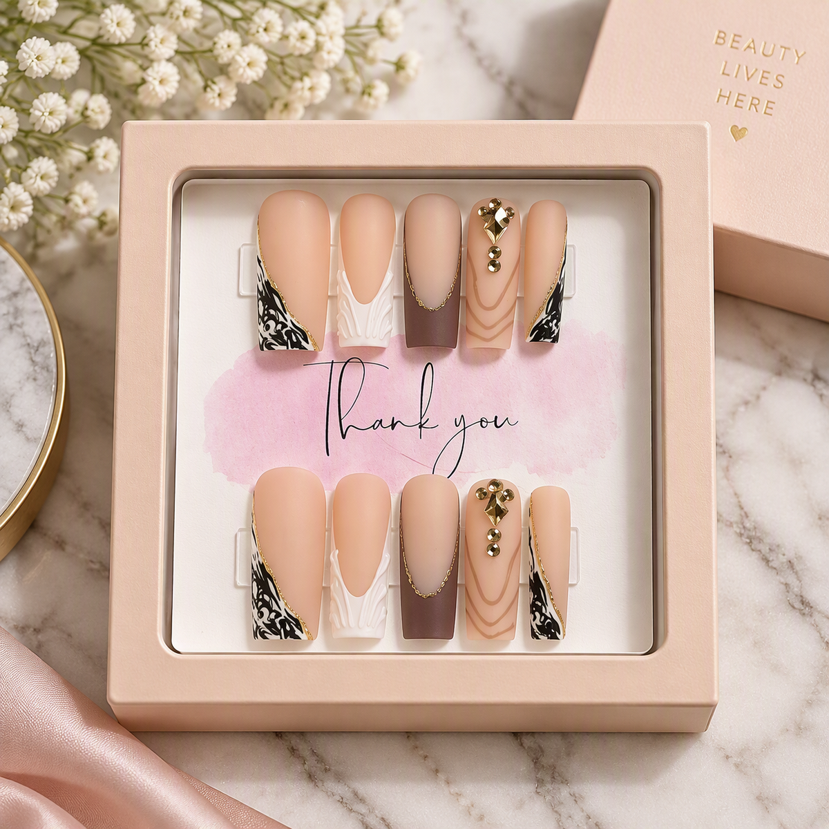 Blush & Bijou Press-On Nails