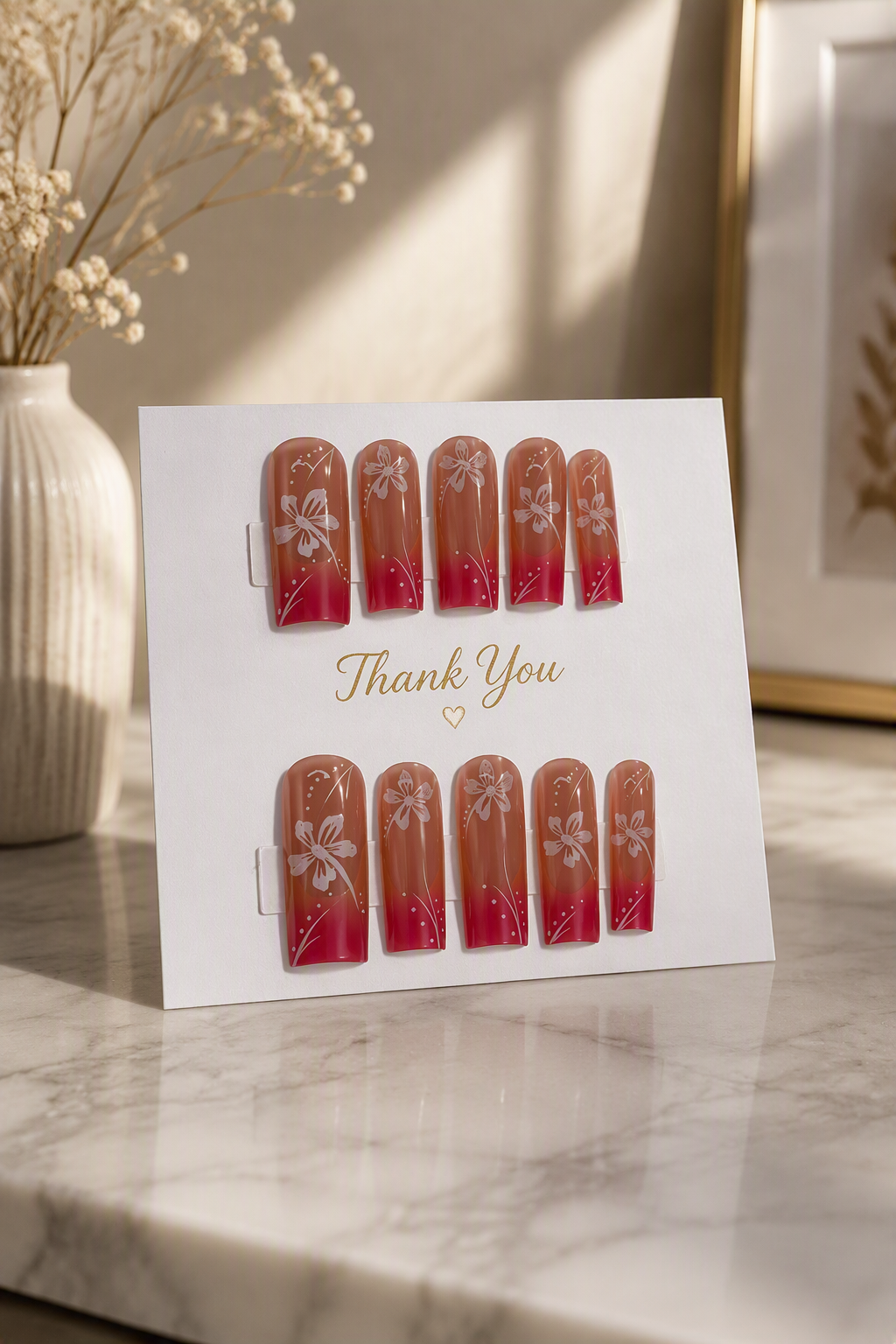 Sakura Sunset Press-On Nails