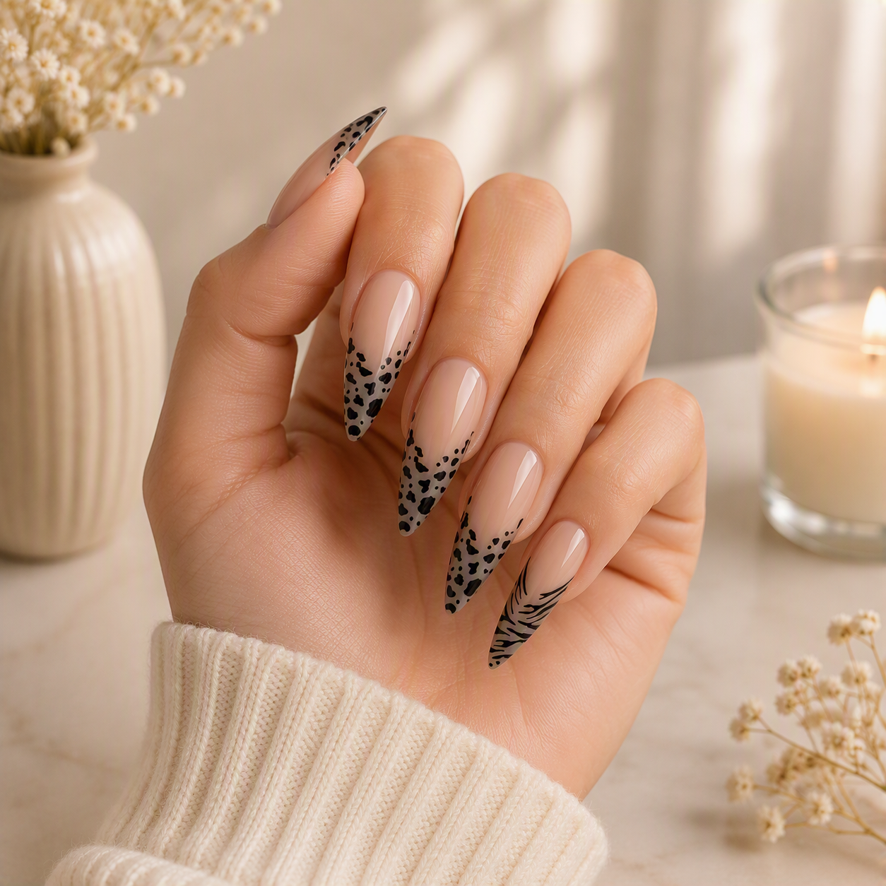 Safari Chic Press-On Nail Set