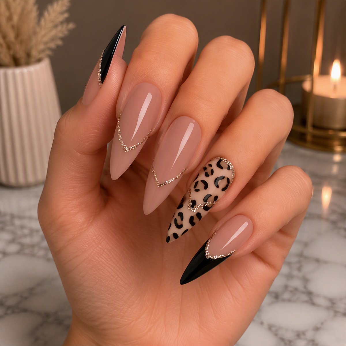Untamed Elegance Press-On Nail Set