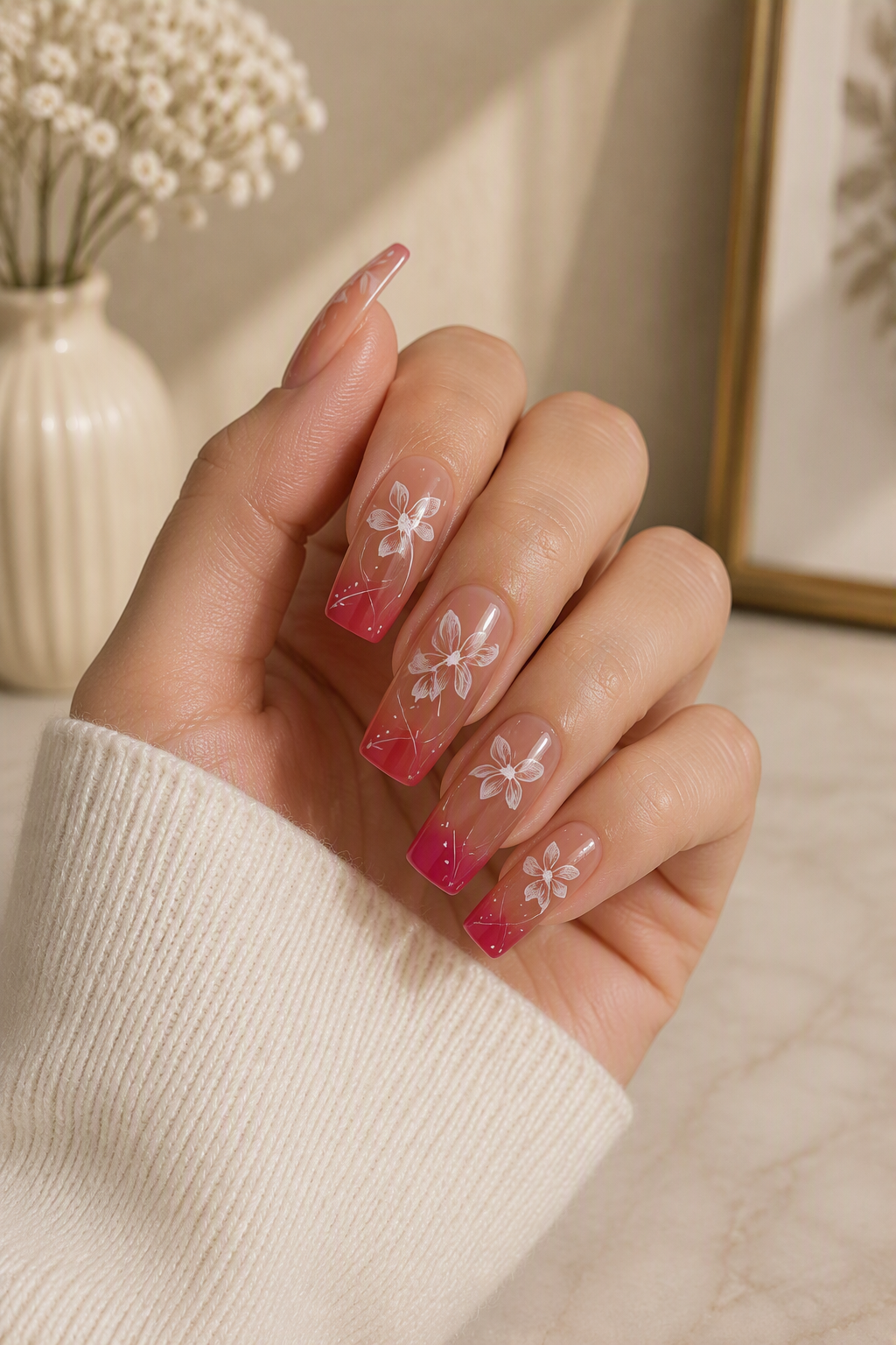 Sakura Sunset Press-On Nails