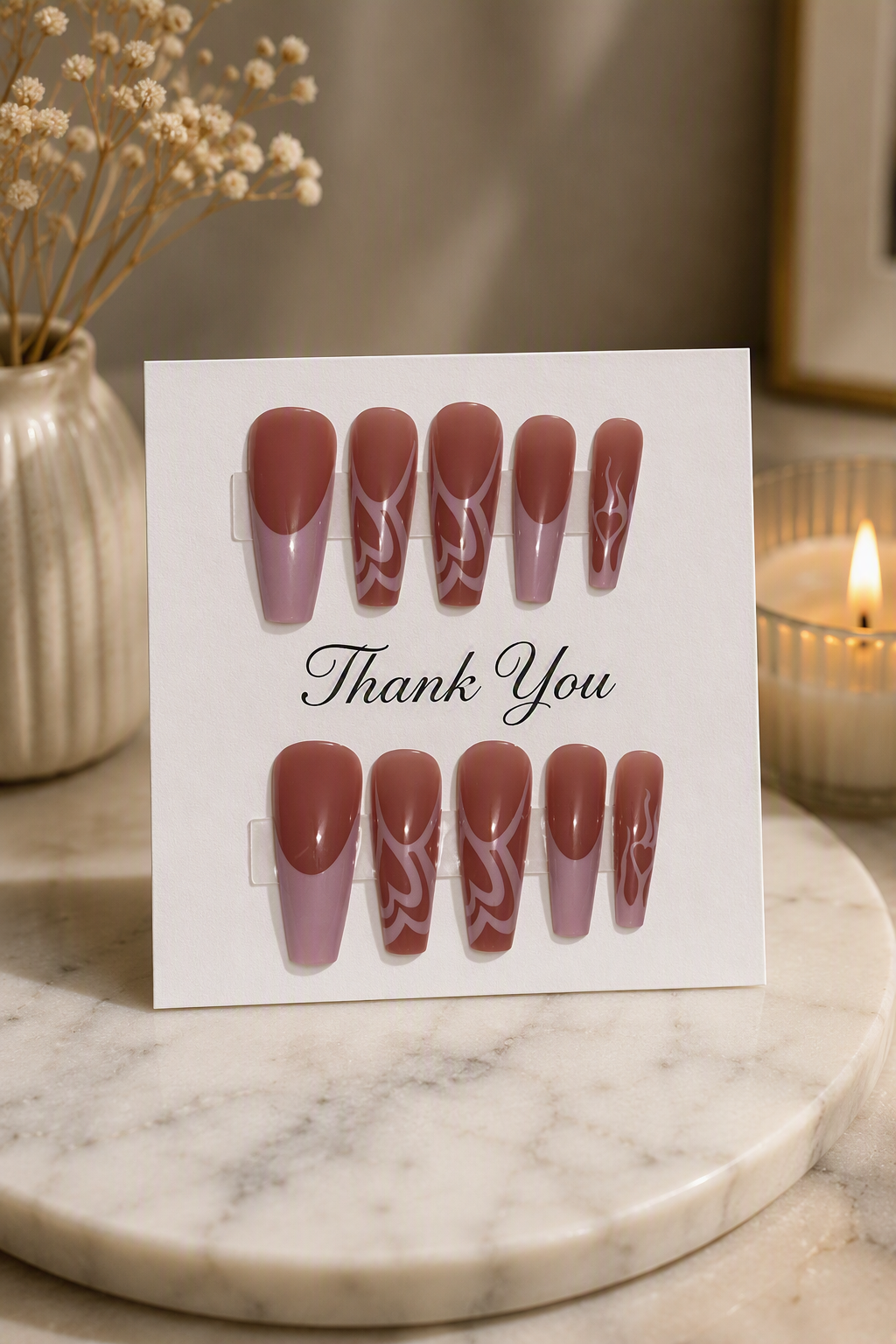 Love Letter Latte Press-On Nails