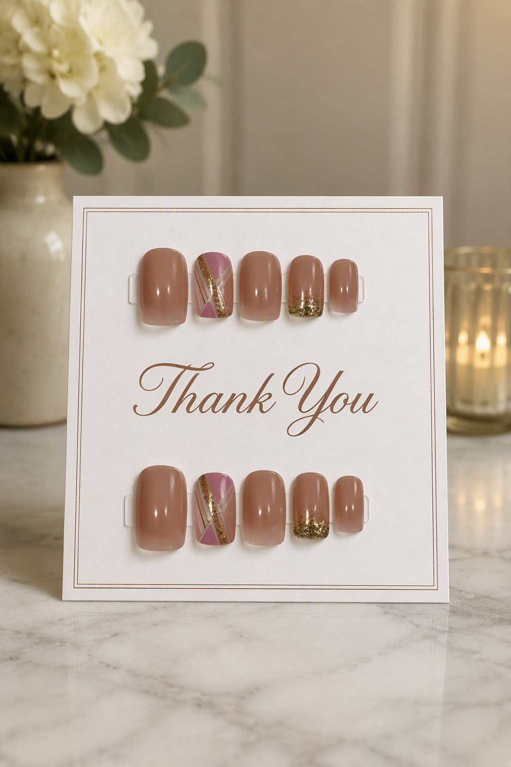 Rose Gold Reverie Press-On Nails