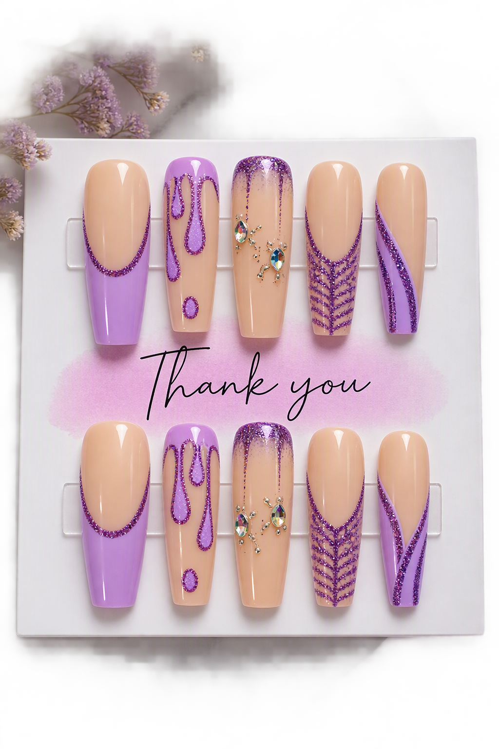 Moonlit Lilac Press-On Nails
