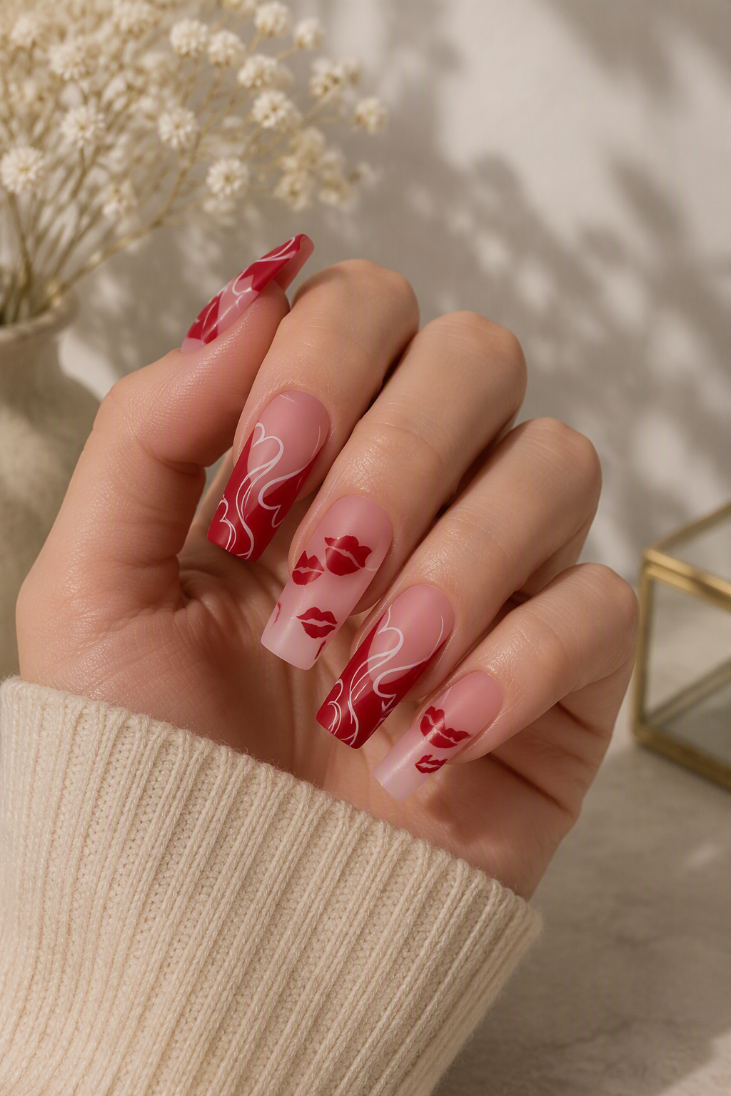 Velvet Kisses press-on nails