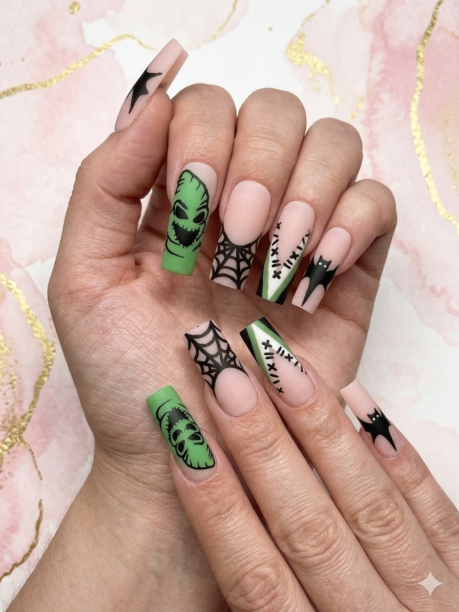 Oogie Boogie Night Press-On Nails