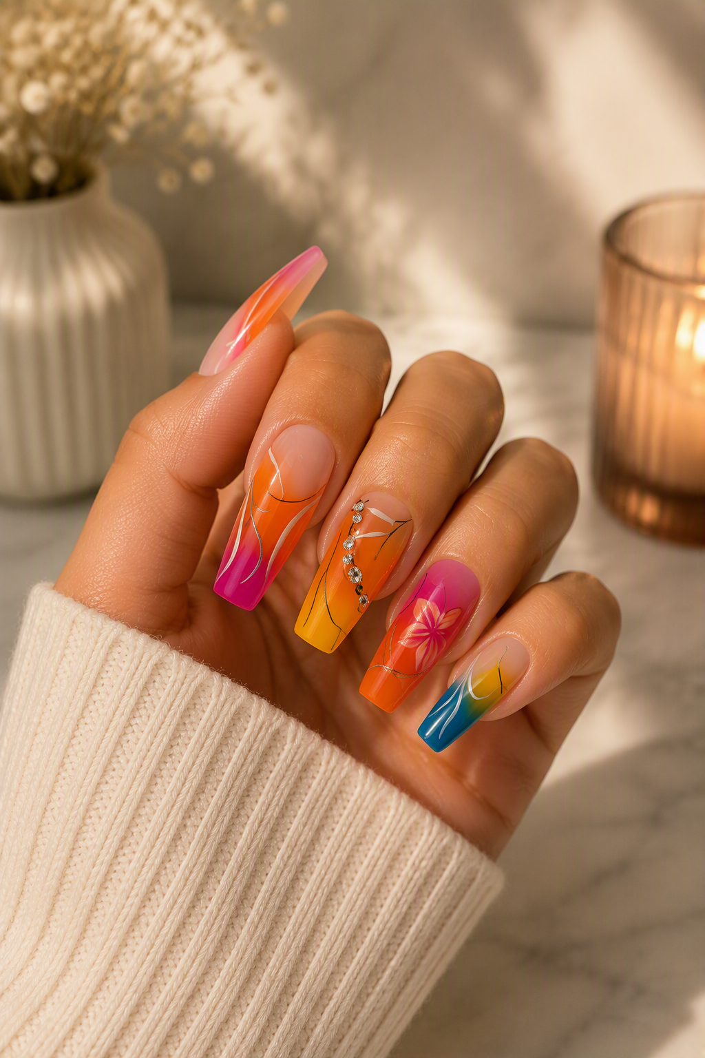 Paradise Bloom Press-On Nails