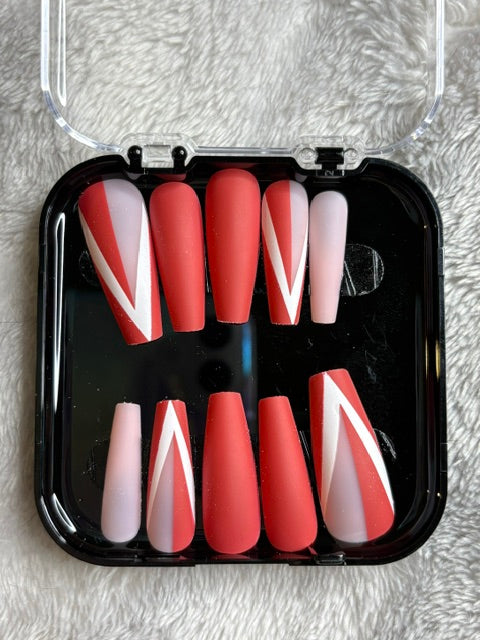 Ruby Temptation Press-On Nail Set
