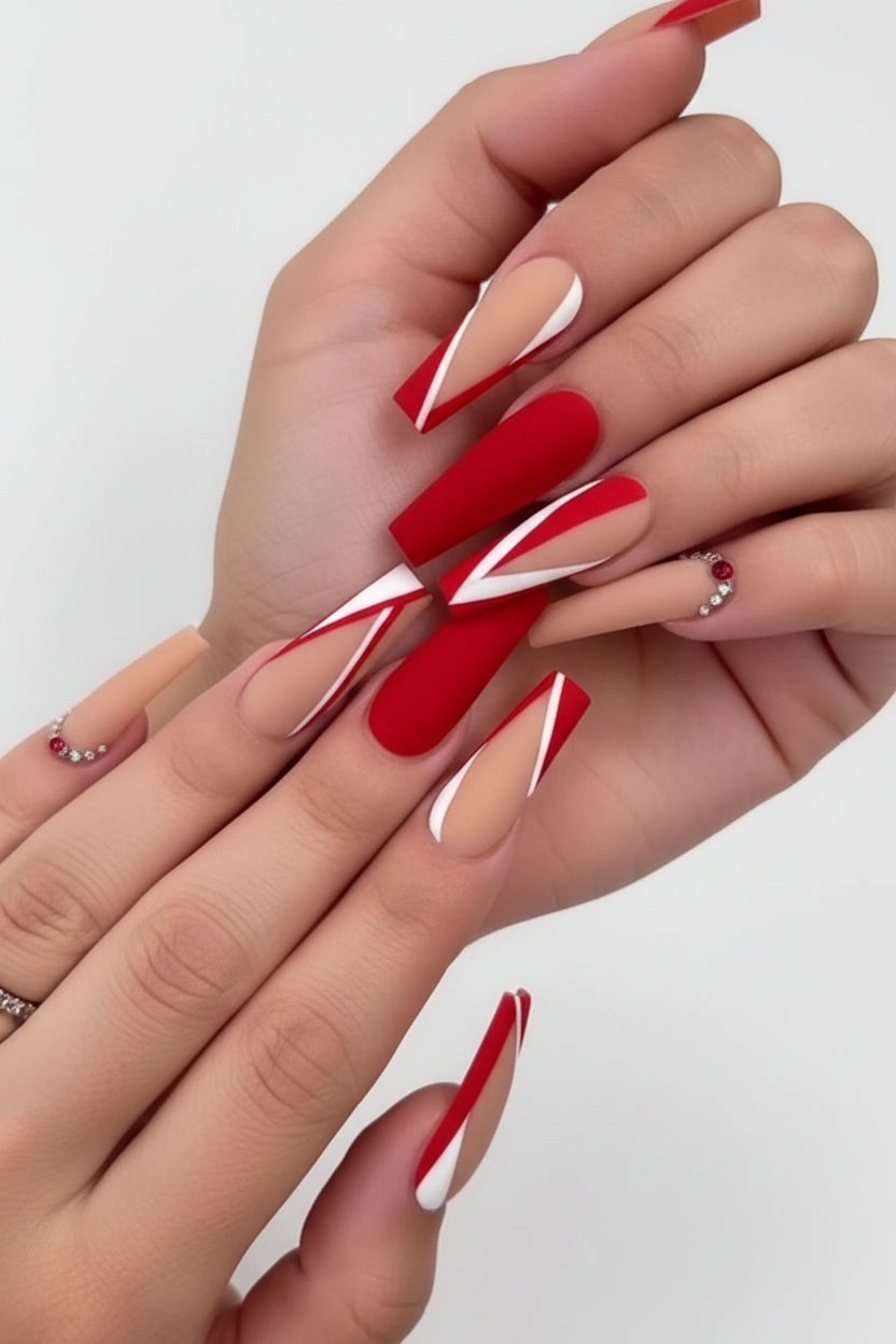Ruby Temptation Press-On Nail Set