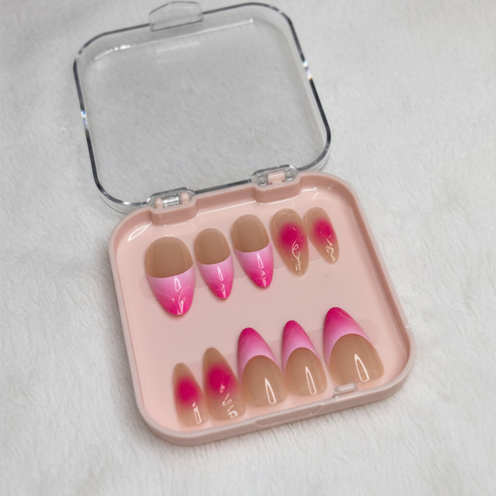 Pink Ombre Almond Press