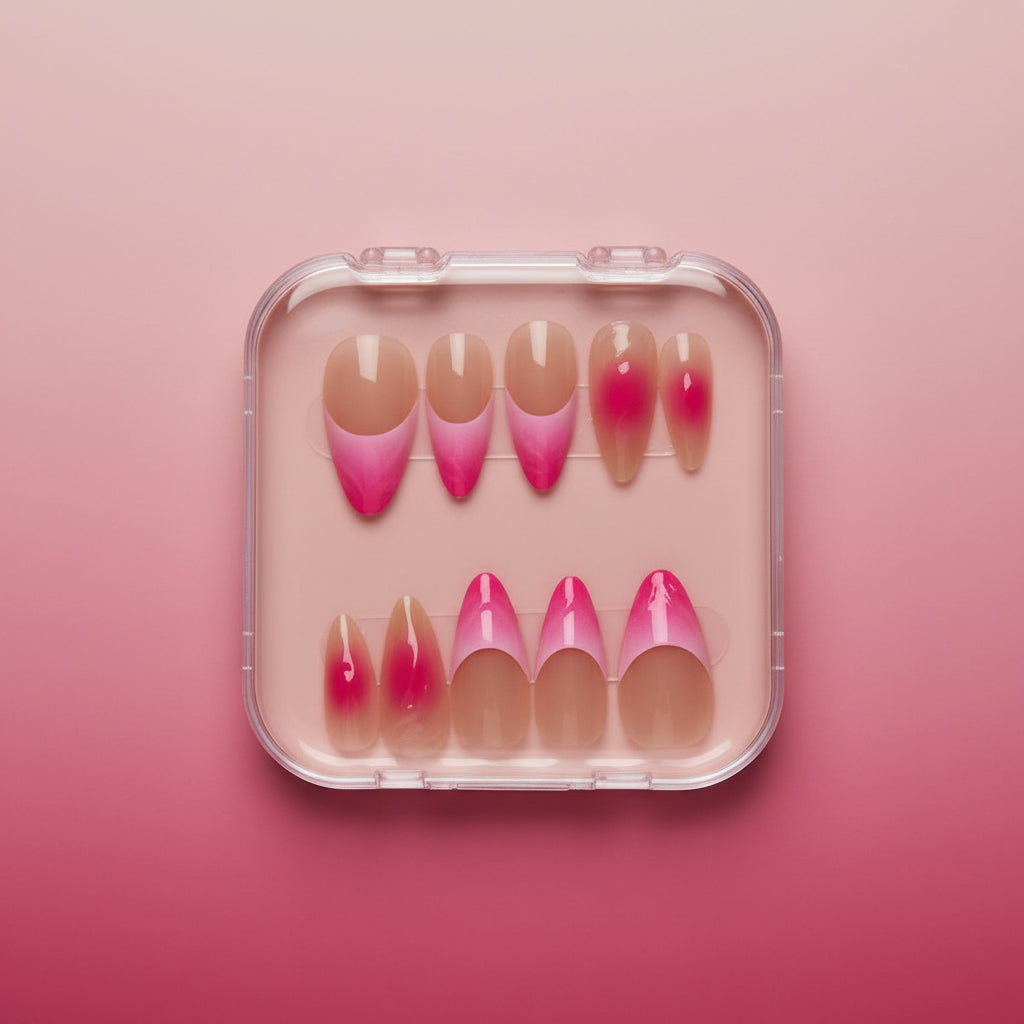 Pink Ombre Almond Press