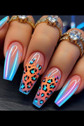 Chrome Leopard Press-On Nails 