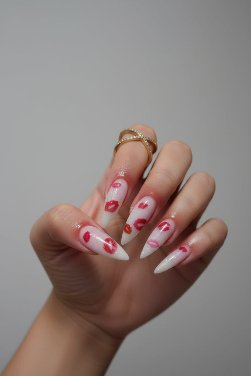 Kiss Me Lips Press-On Nail Set