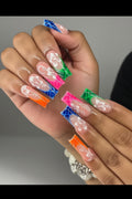 Tropical Hibiscus Multi-Color Press-On Nail Set