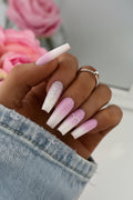 Soft Pink Cloud Ombré Press-On Nail Set