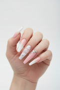 Blush Marble Ombré Press-On Nail Set