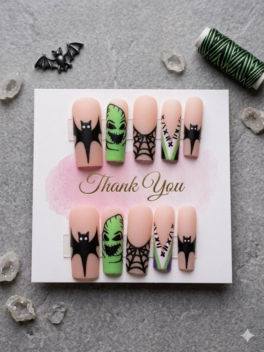 Oogie Boogie Night Press-On Nails