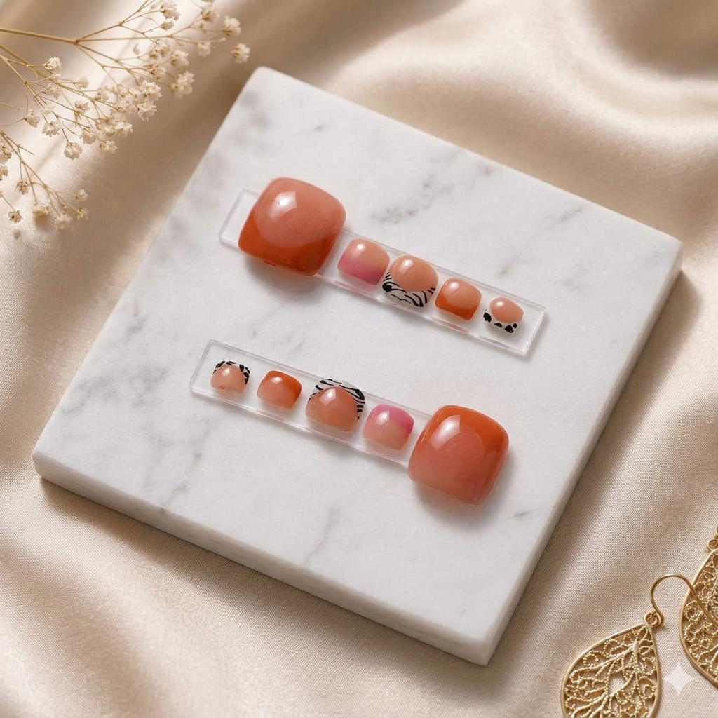 Safari Sunset Bundle – Press-On Nails & Toes