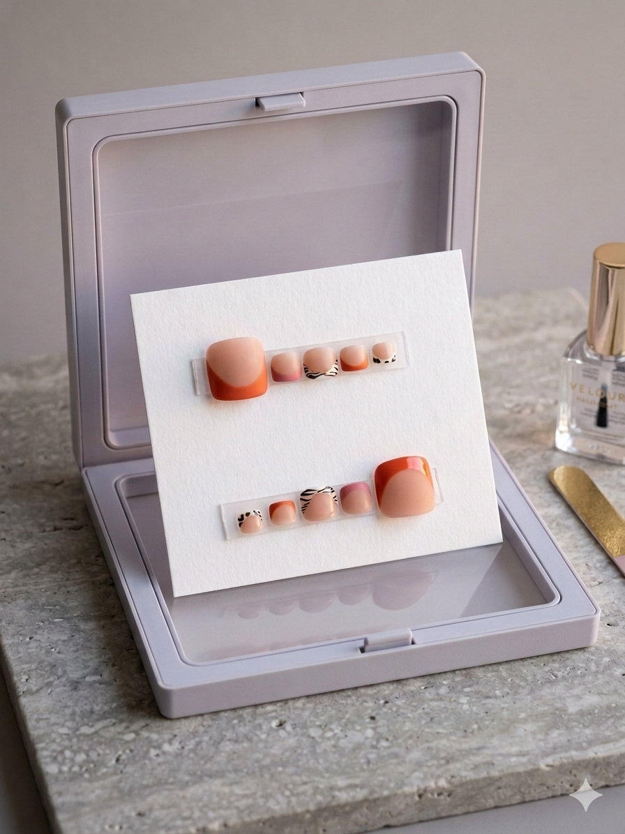 Safari Sunset Bundle – Press-On Nails & Toes