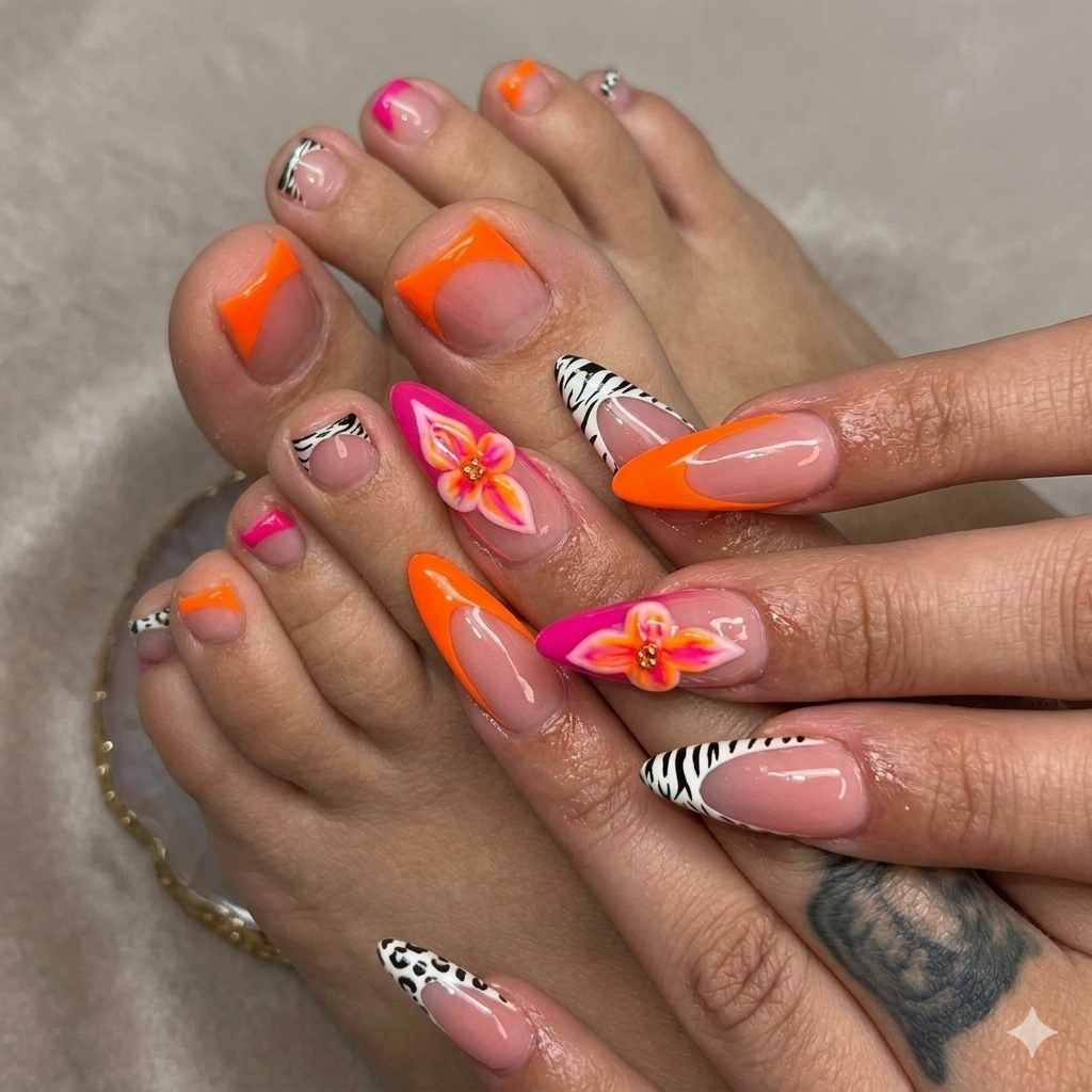 Safari Sunset Bundle – Press-On Nails & Toes