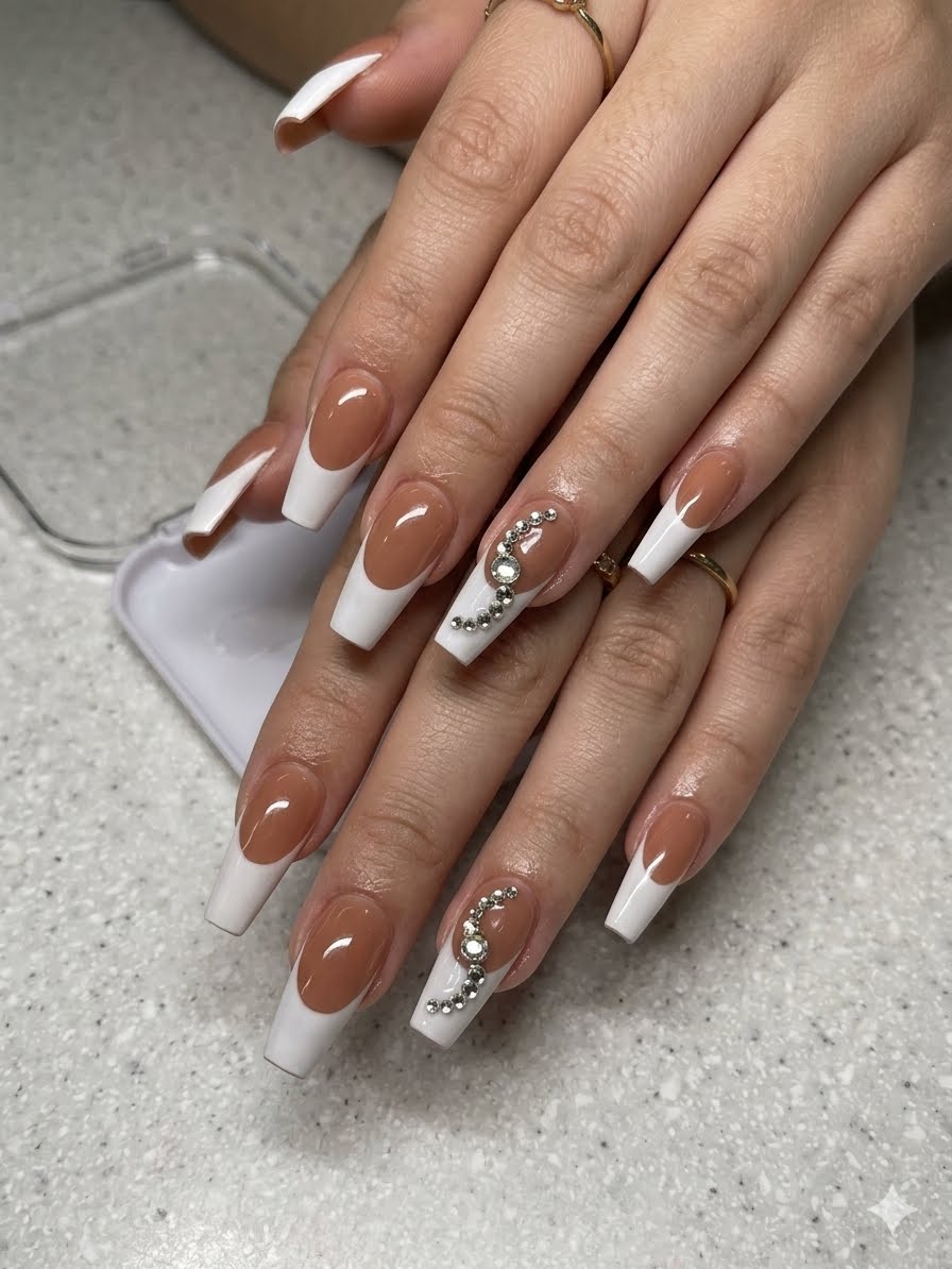 Crystal Cascade Press-On Nails