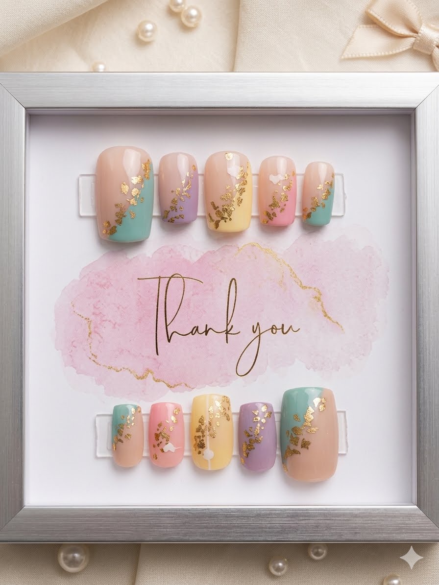 Golden Daydream Press-On Nails