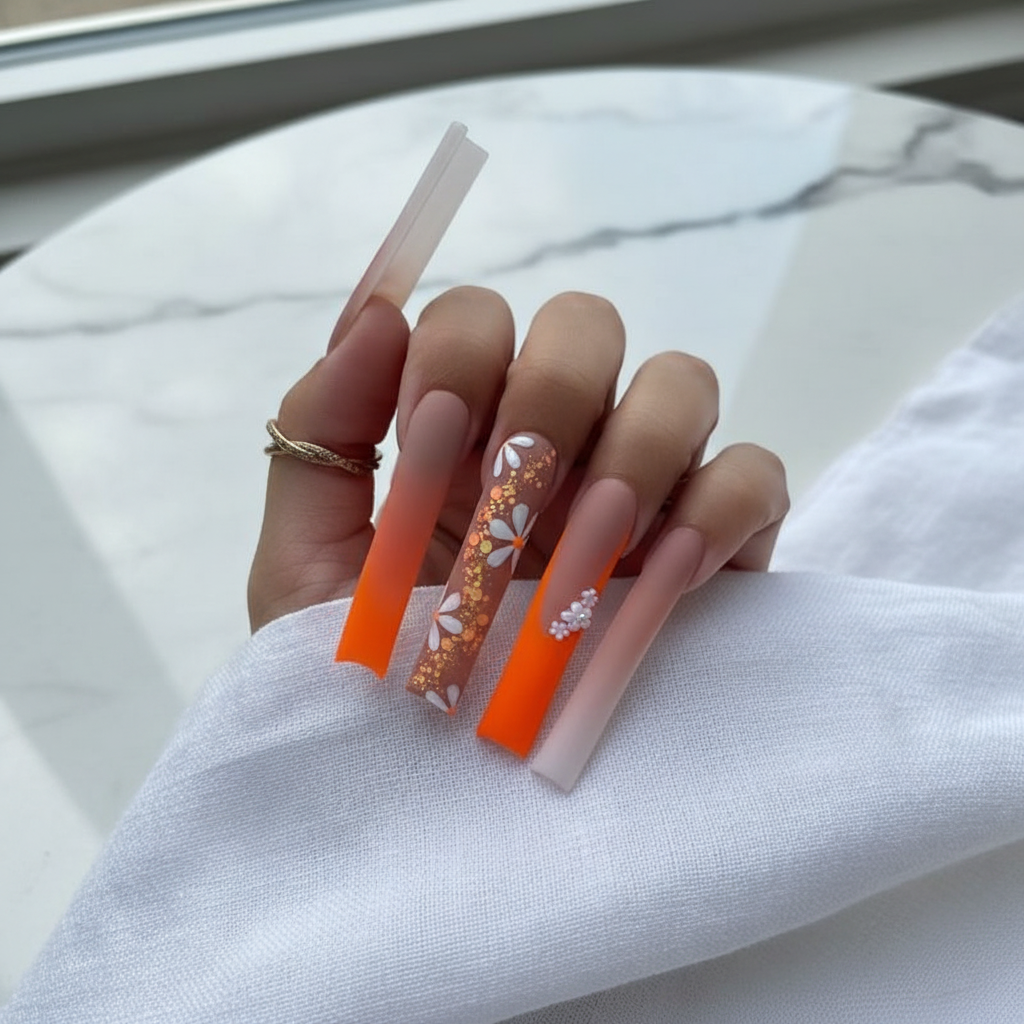 Daisy Ombré Press-On Nails