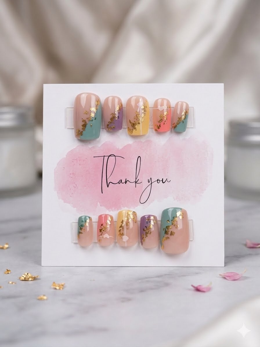 Golden Daydream Press-On Nails