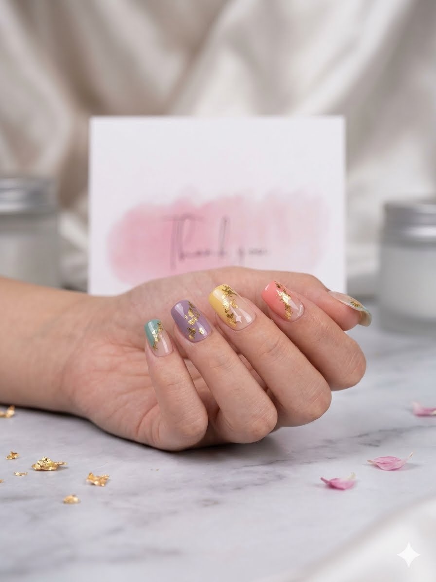 Golden Daydream Press-On Nails