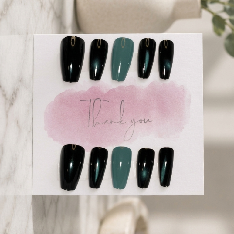 Midnight Mirage Press-On Nails