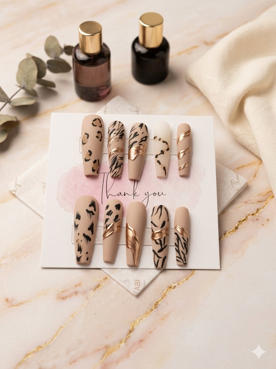 Gilded Wild Press-On Nails