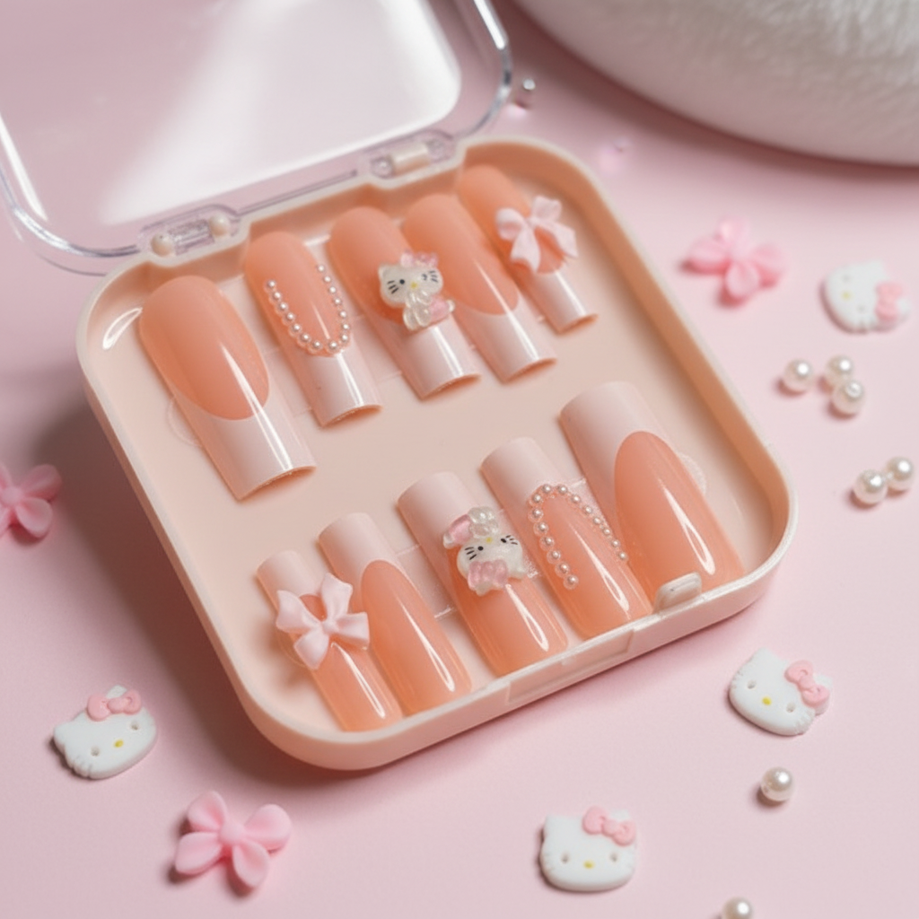 Hello Kitty Kawaii Press-On Nails 