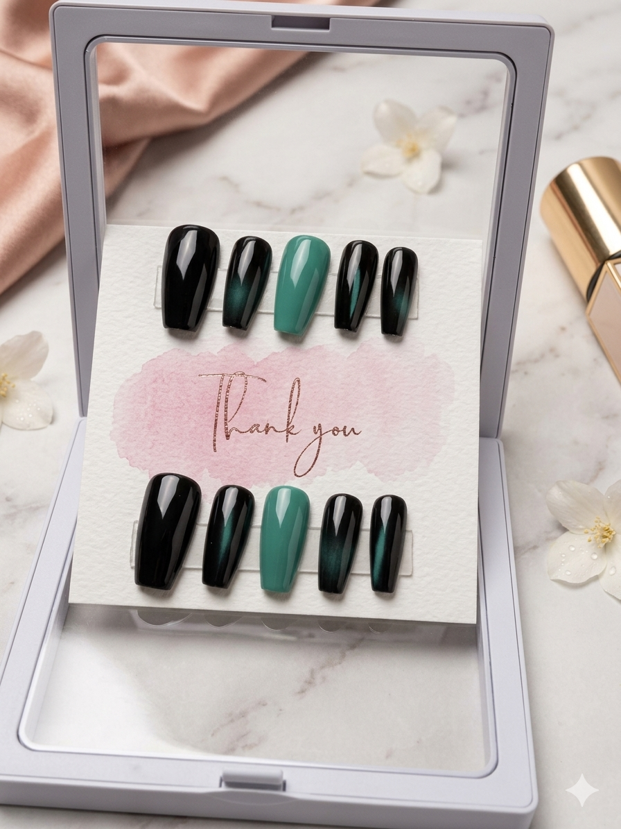 Midnight Mirage Press-On Nails