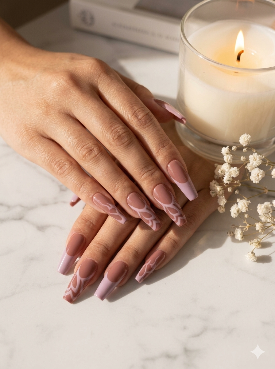 Love Letter Latte Press-On Nails