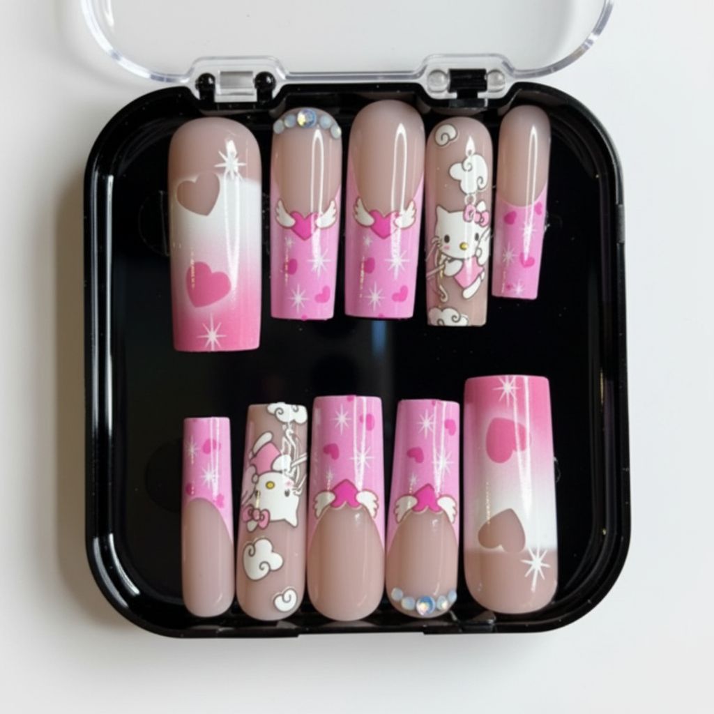 Kawaii Kitty Dream Press-On Nail Set
