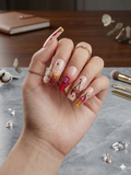Flirting with Fire Coffin Press-On Nails — Long Length