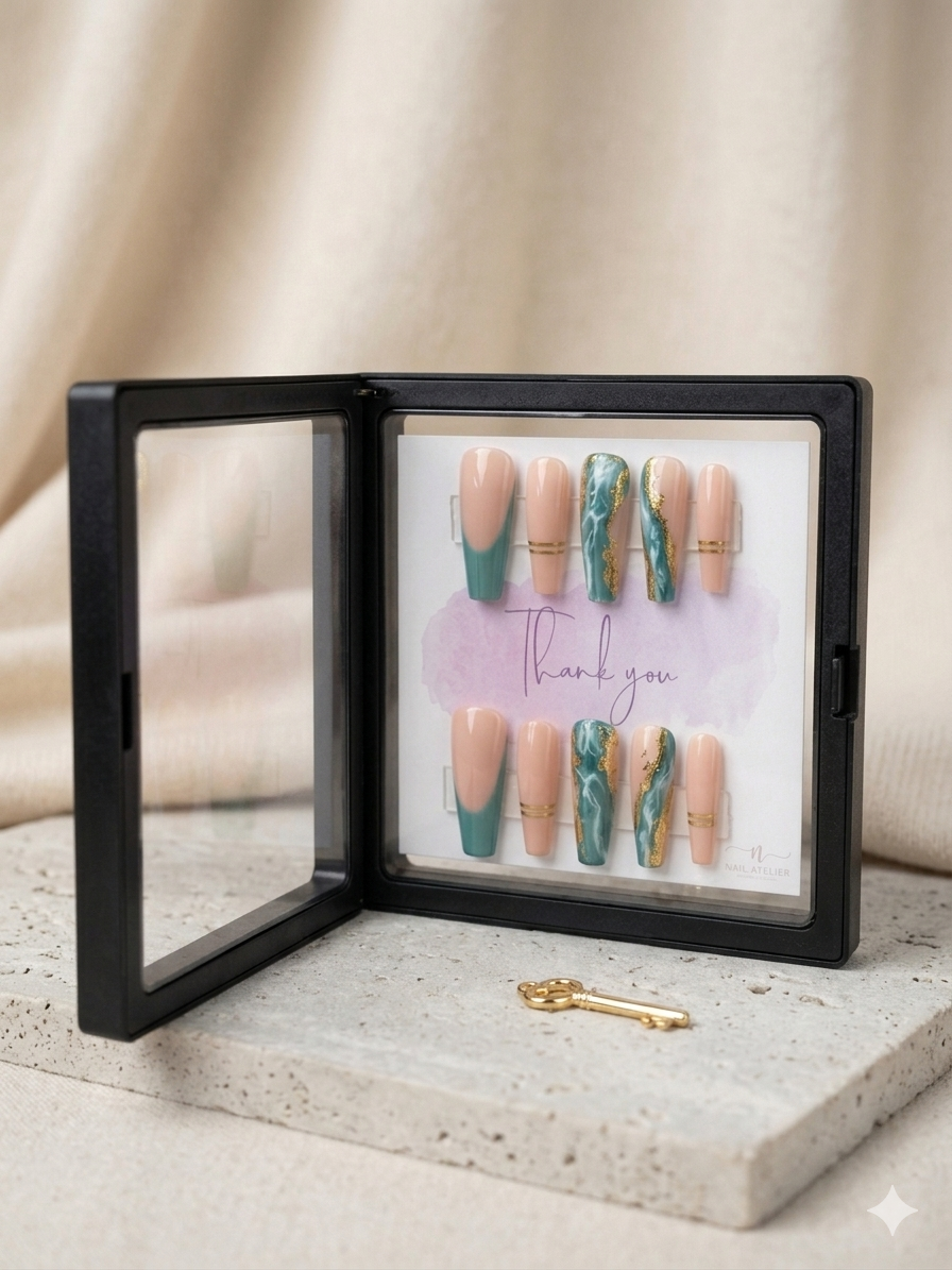 Jade Tide Press-On Nails